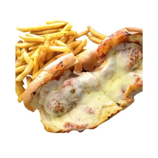 EGGPLANT PARM SUB W/FRIES