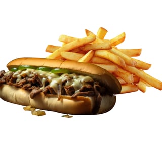 PHILLY CHEESE STEAK W/FRIES