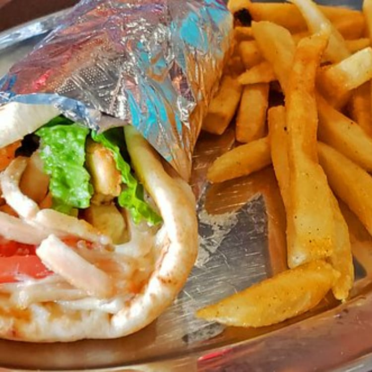 GYRO WRAP W/FRIES.